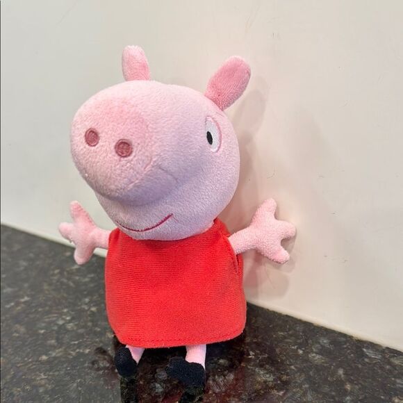 Ty Pink and Red Stuffed Peppa Pig Animal Plush. Size 8”. No ear tag - Picture 1 of 8